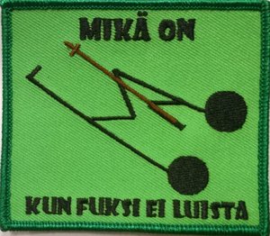 haalarimerkki - fuksi ei luista